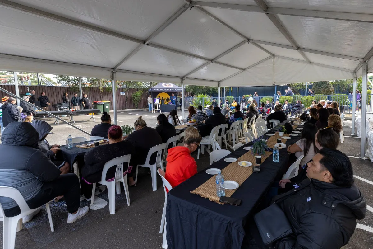 People attended an event